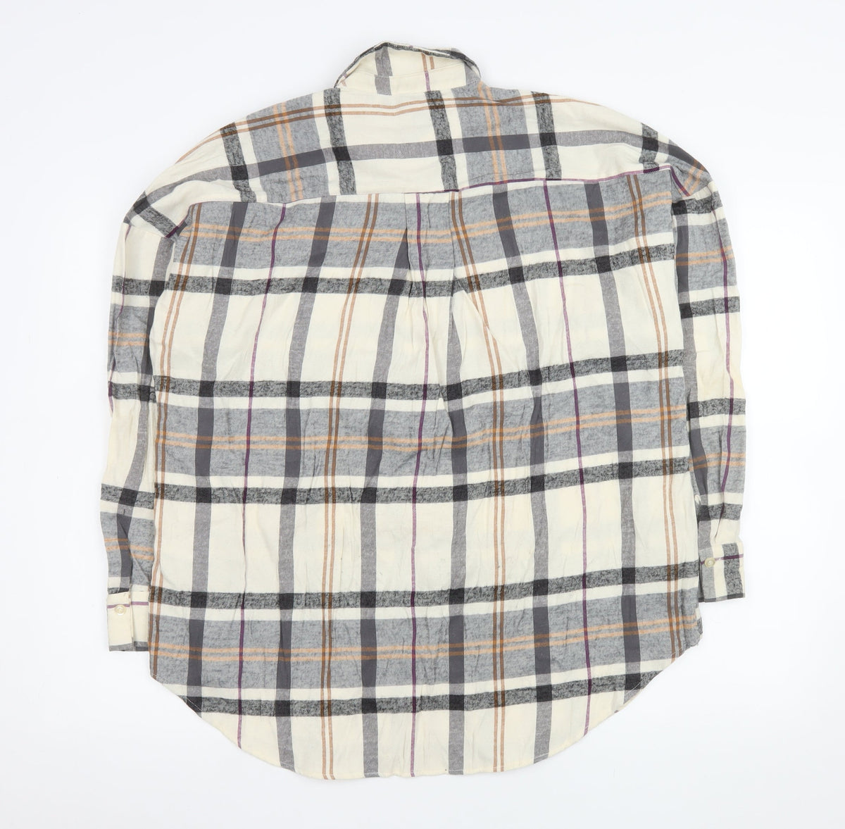 Primark Men's Multicoloured Check Button-Up Shirt M Regular Fit