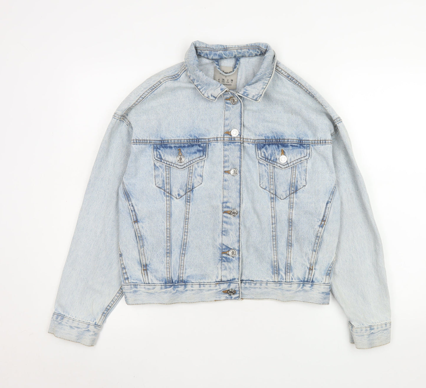 Womens UK Size 6 Denim Co. Blue Basic Jacket