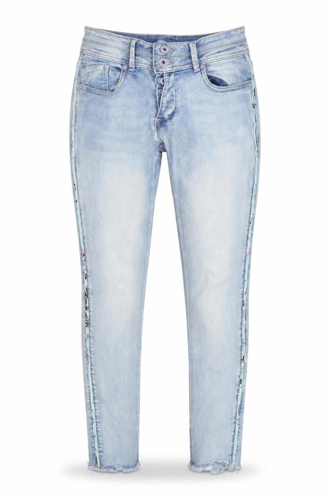 Womens UK Size 12 Blue Monkey Slim Fit Skinny Blue Jeans