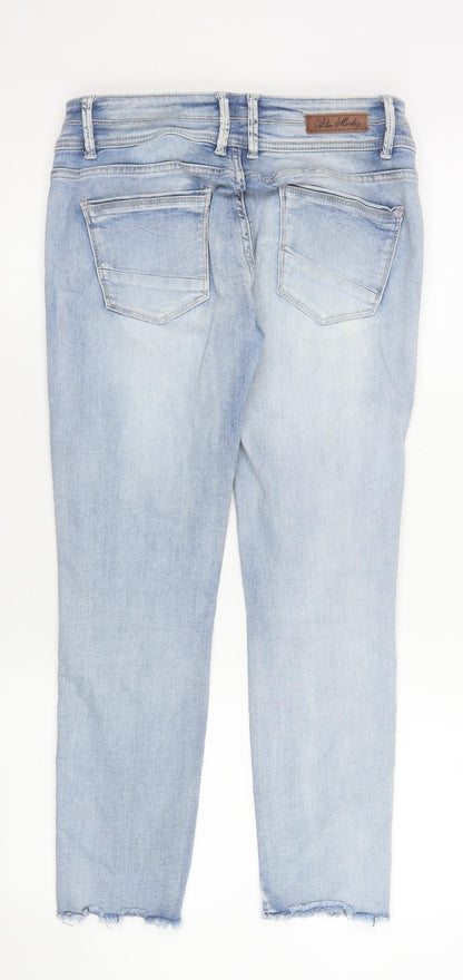 Womens UK Size 12 Blue Monkey Slim Fit Skinny Blue Jeans