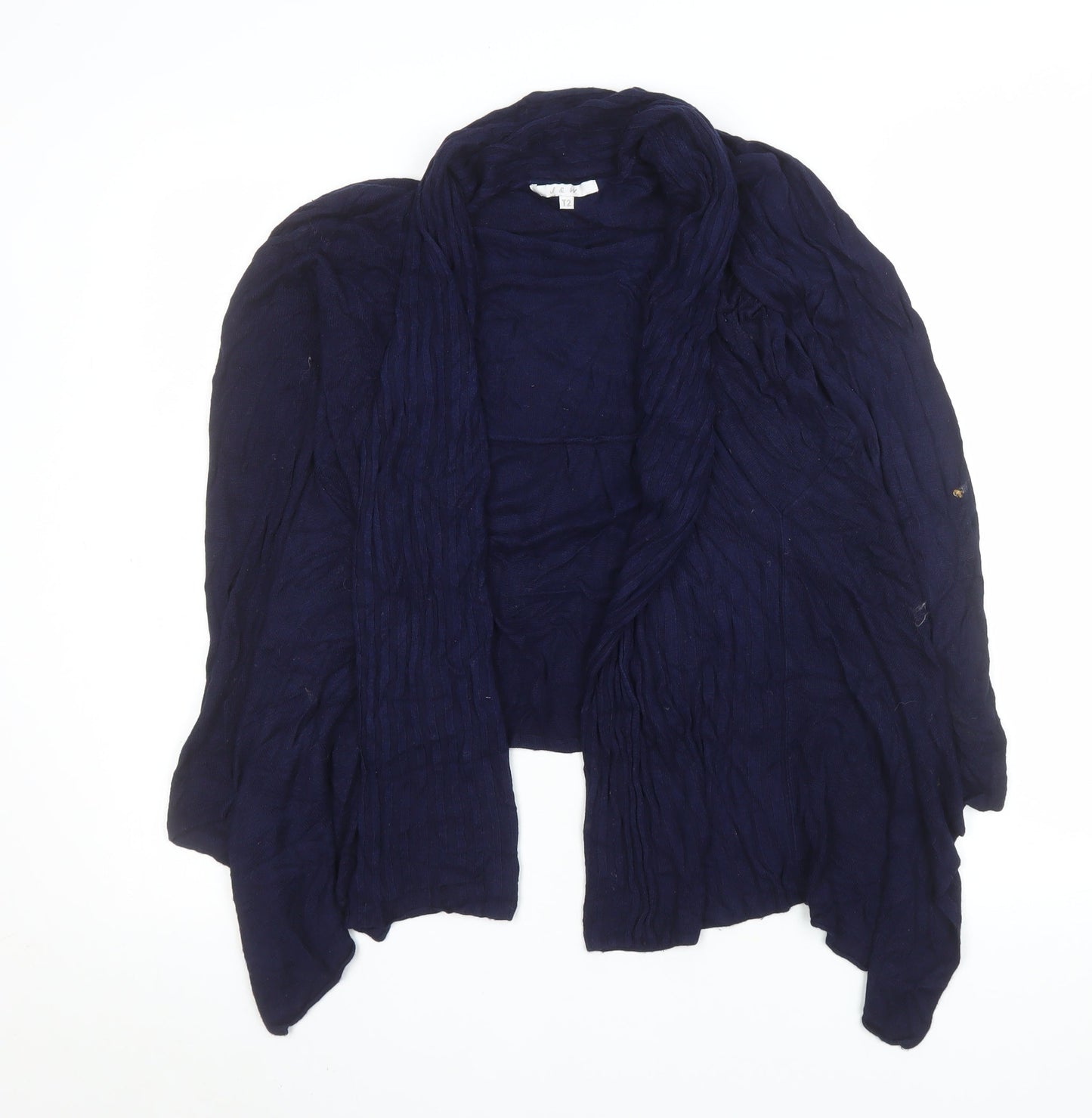 Womens UK Size M J & W Blue Cardigan Jumper