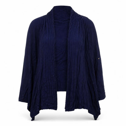 Womens UK Size M J & W Blue Cardigan Jumper
