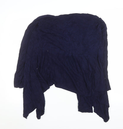 Womens UK Size M J & W Blue Cardigan Jumper