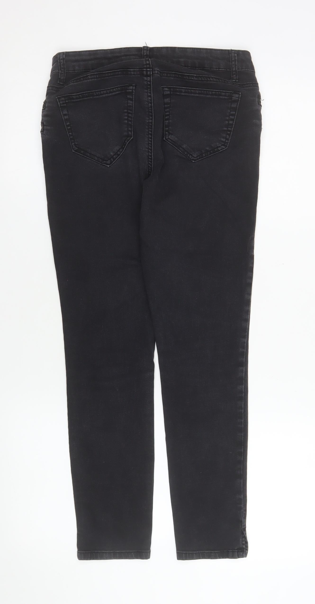 Womens UK Size 5 BoomBoom Jeans Slim Fit Skinny Black Jeans