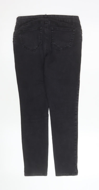 Womens UK Size 5 BoomBoom Jeans Slim Fit Skinny Black Jeans