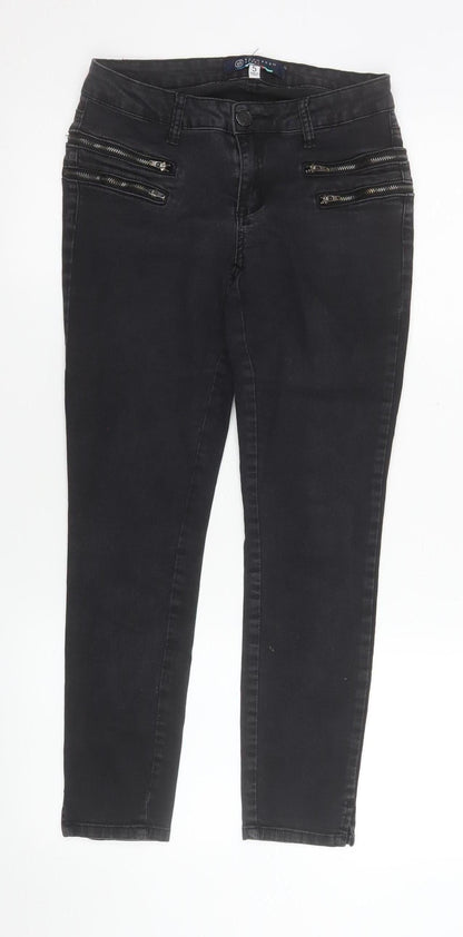 Womens UK Size 5 BoomBoom Jeans Slim Fit Skinny Black Jeans