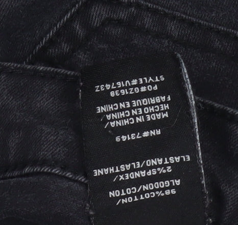 Womens UK Size 5 BoomBoom Jeans Slim Fit Skinny Black Jeans