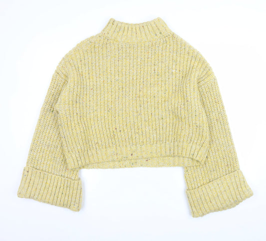Womens UK Size L Topshop Yellow Pullover Jumper