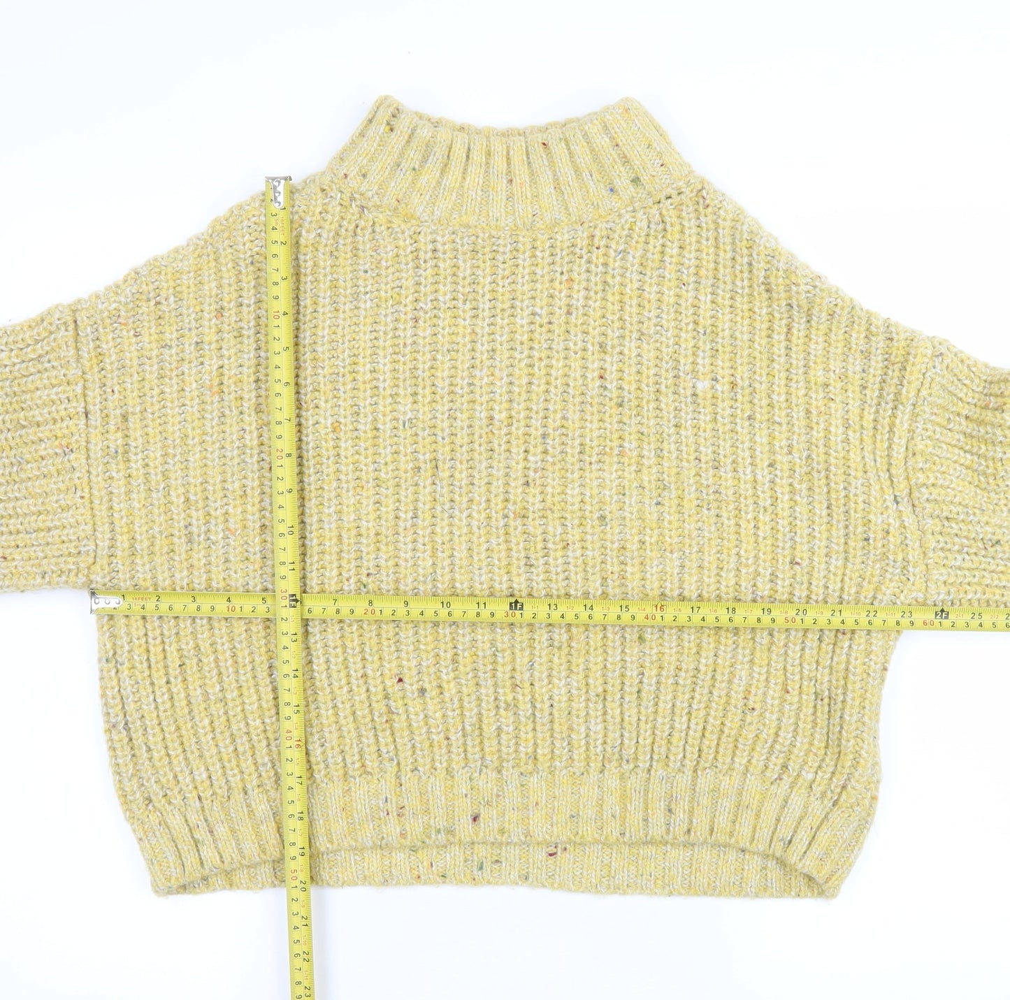 Womens UK Size L Topshop Yellow Pullover Jumper