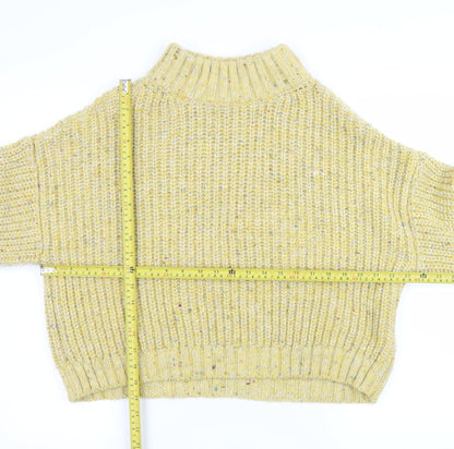 Womens UK Size L Topshop Yellow Pullover Jumper