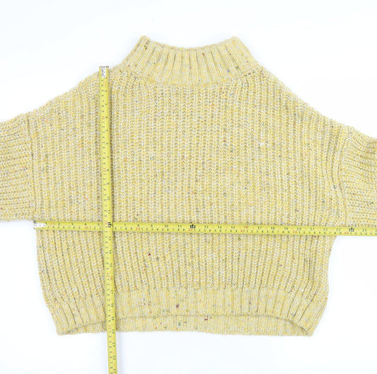 Womens UK Size L Topshop Yellow Pullover Jumper