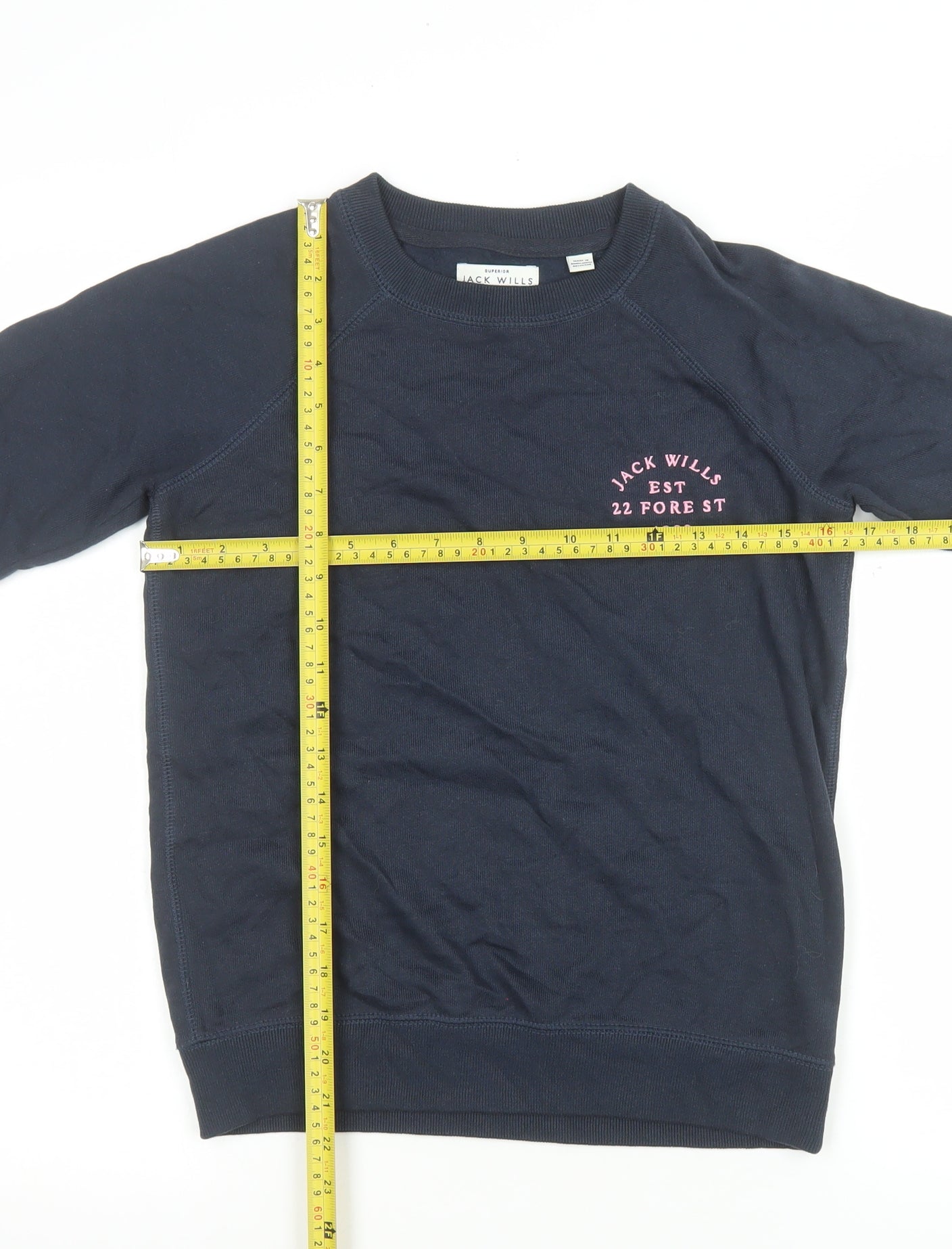 Womens UK Size 8 Jack Wills Blue Pullover Sweatshirt