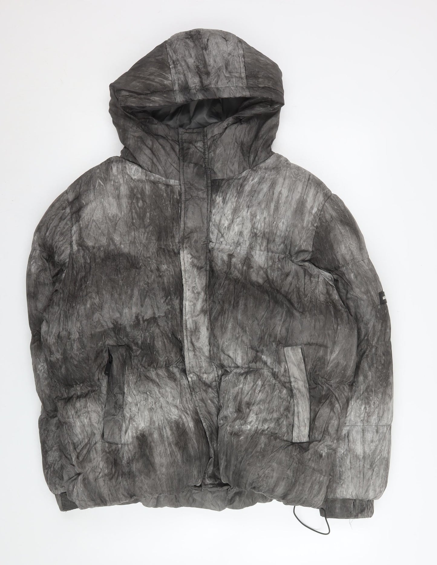 Mens UK Size M GOODFORNOTHING Grey Puffer Jacket