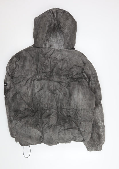 Mens UK Size M GOODFORNOTHING Grey Puffer Jacket