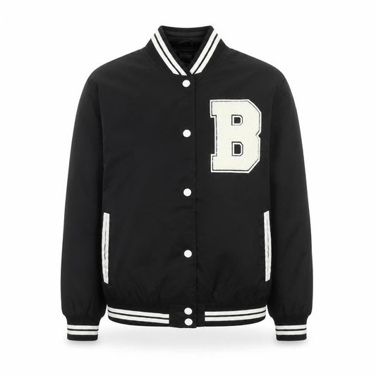 Womens UK Size XS Primark Black Varsity Jacket