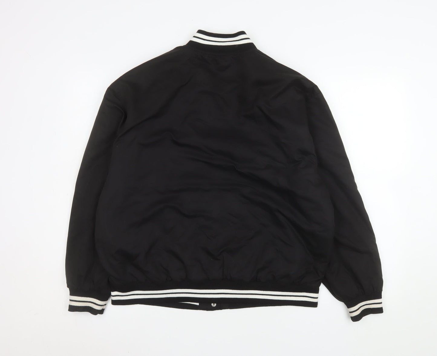 Womens UK Size XS Primark Black Varsity Jacket