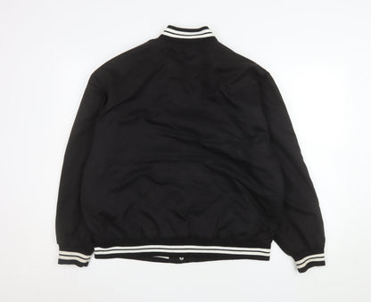 Womens UK Size XS Primark Black Varsity Jacket