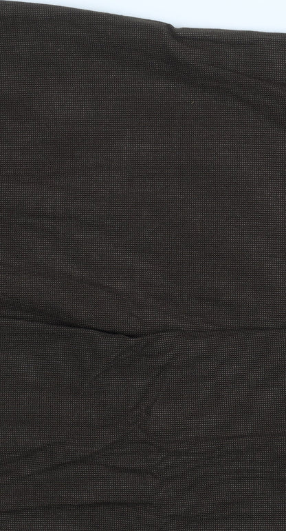 Marks and Spencer Men's Brown Straight Leg Trousers Size M