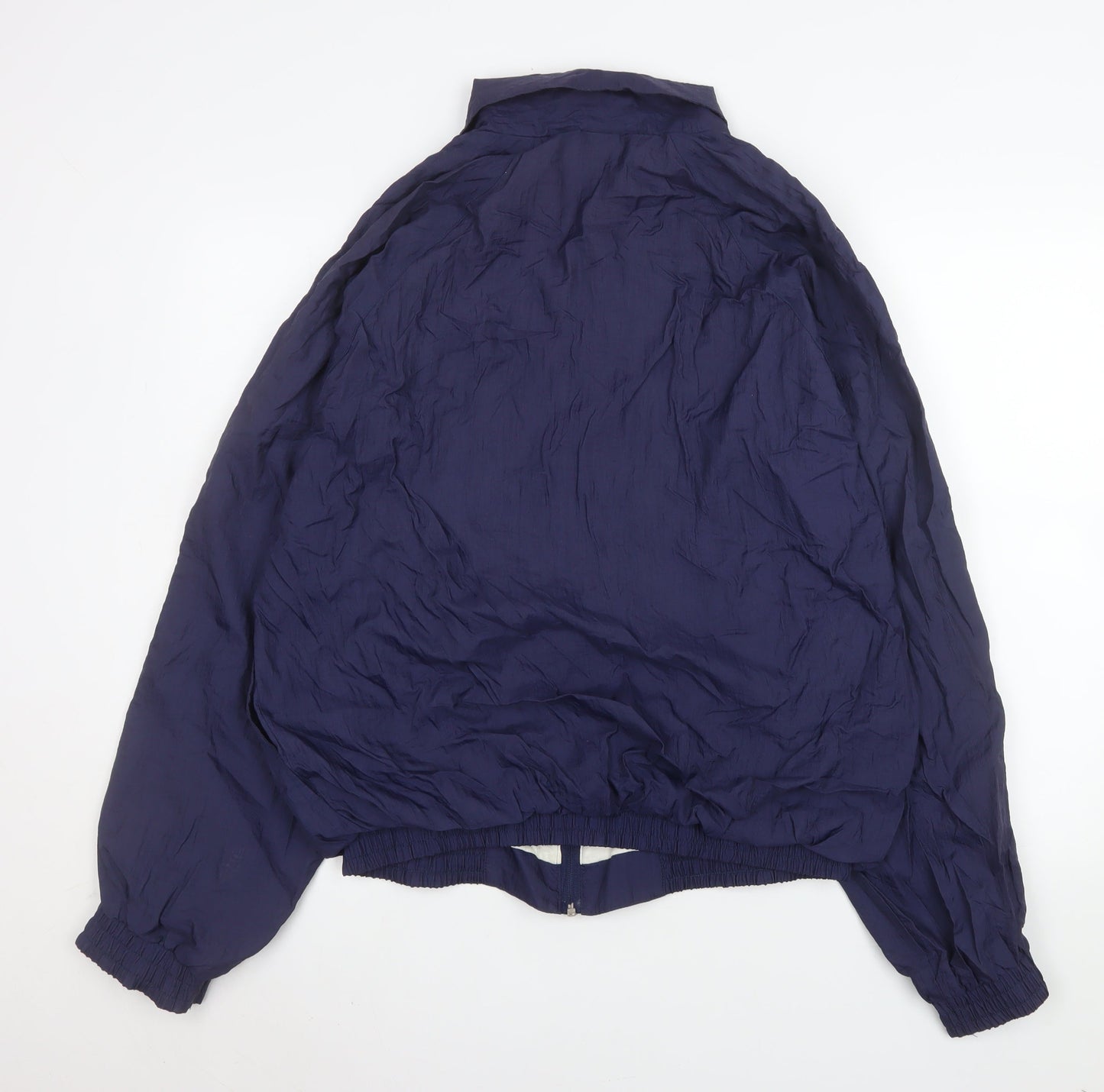 Mens UK Size L Sportive Blue Windbreaker Coat
