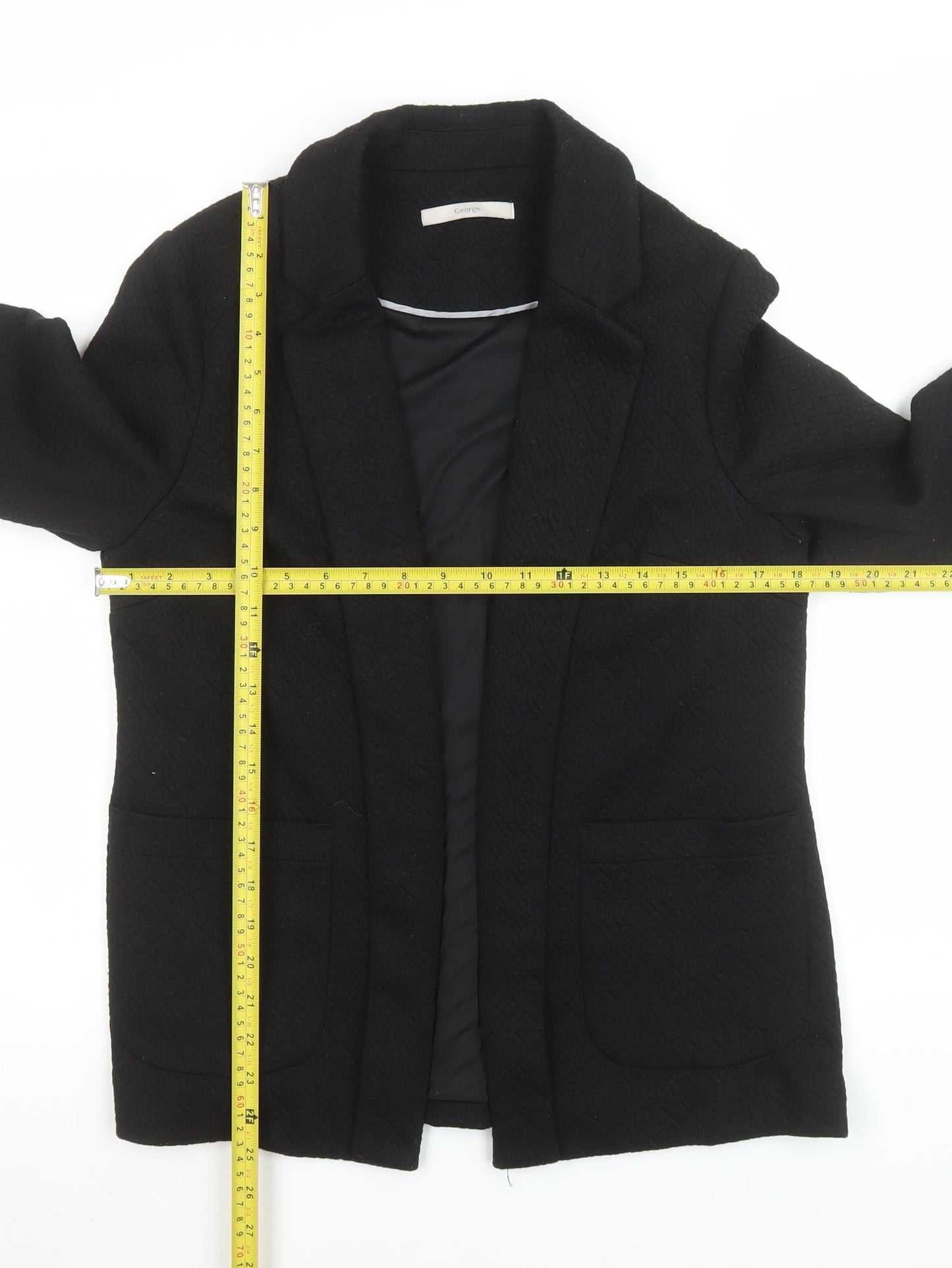 Womens UK Size 12 George Black Basic Jacket