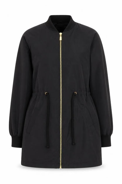 Womens UK Size M Boohoo Black Parka Coat