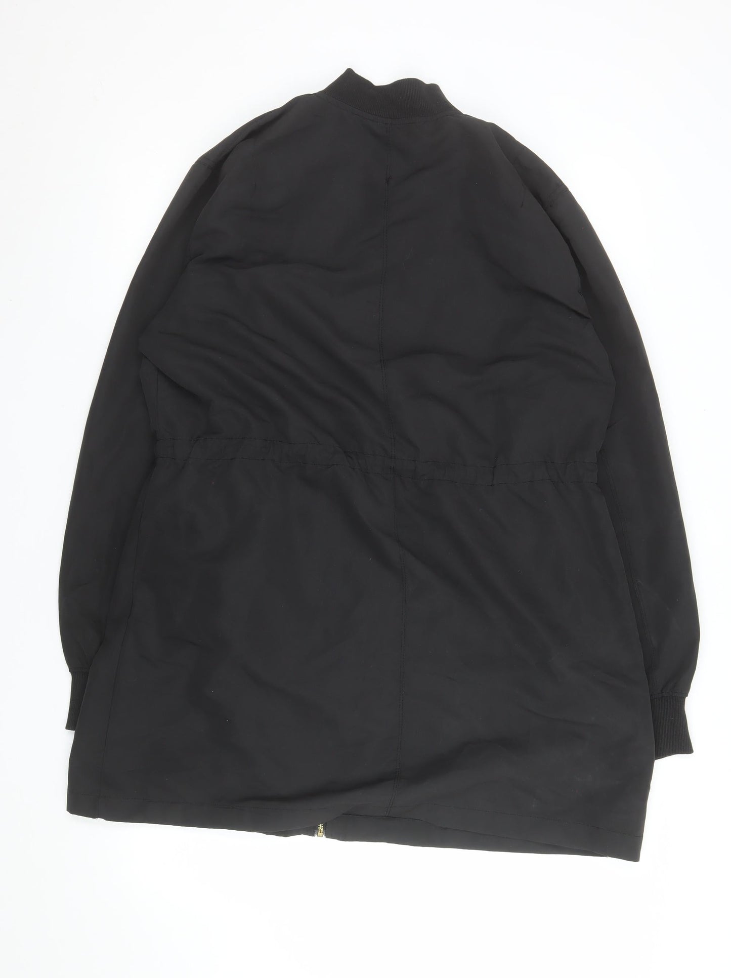 Womens UK Size M Boohoo Black Parka Coat