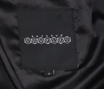Womens UK Size S Rosebud Couples Black Basic Jacket