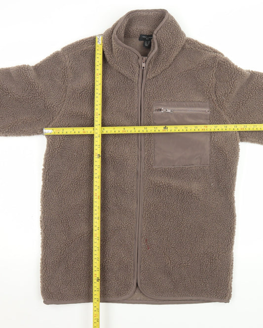 Mens UK Size XS New Look Brown Fleece