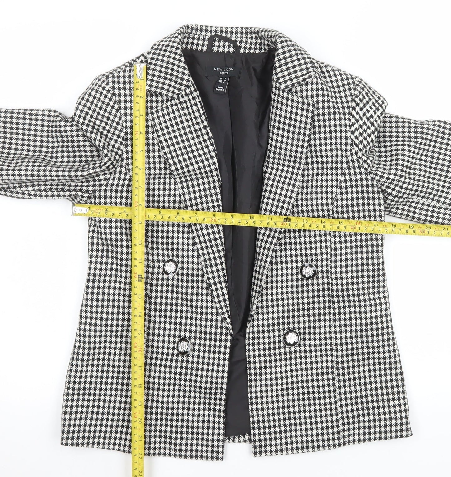 Womens UK Size 8 New Look Petites Black Blazer