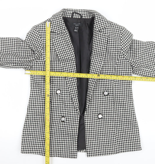 Womens UK Size 8 New Look Petites Black Blazer