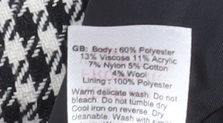 Womens UK Size 8 New Look Petites Black Blazer