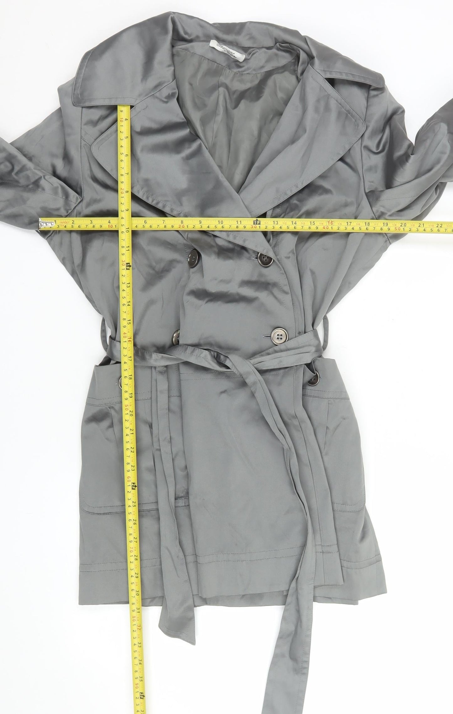 Womens UK Size 18 Changes By Together Grey Trench Coat