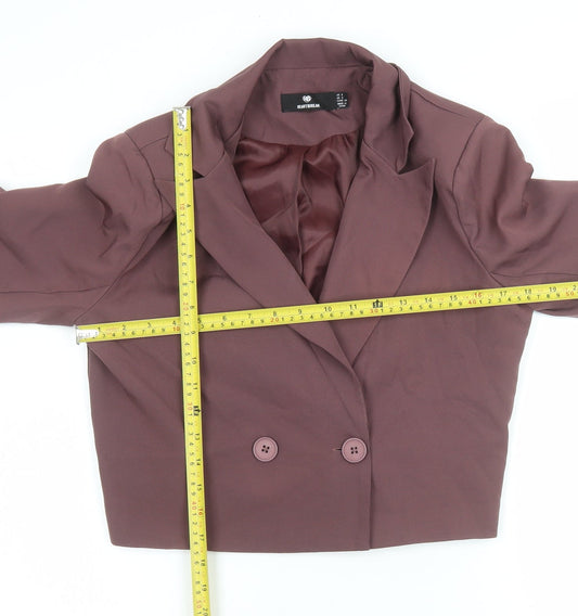 Womens UK Size 8 Heartbreak Regular Brown Blazer