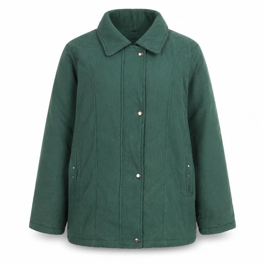 Womens UK Size 14 Finesse Green Quilted Coat