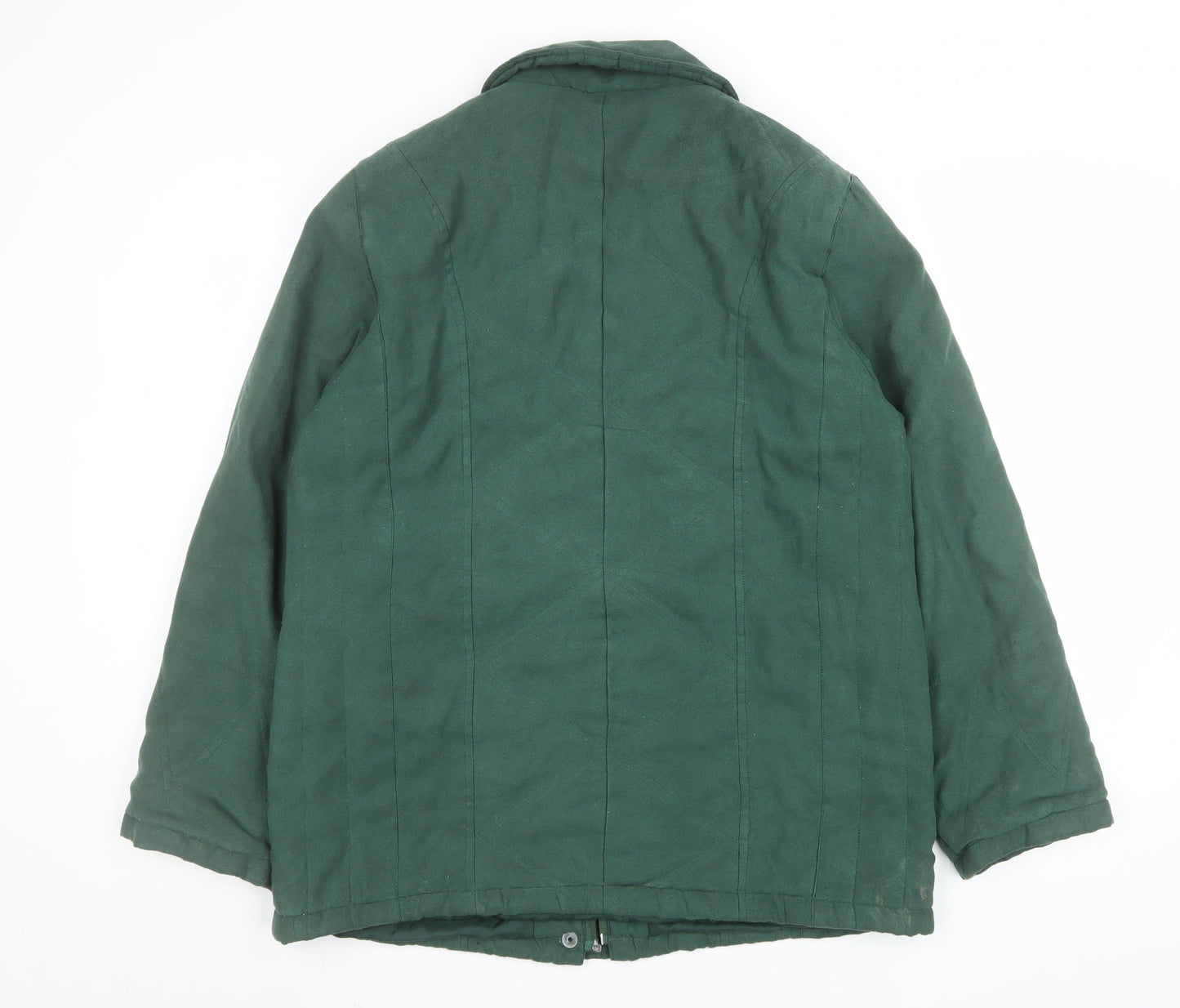 Womens UK Size 14 Finesse Green Quilted Coat