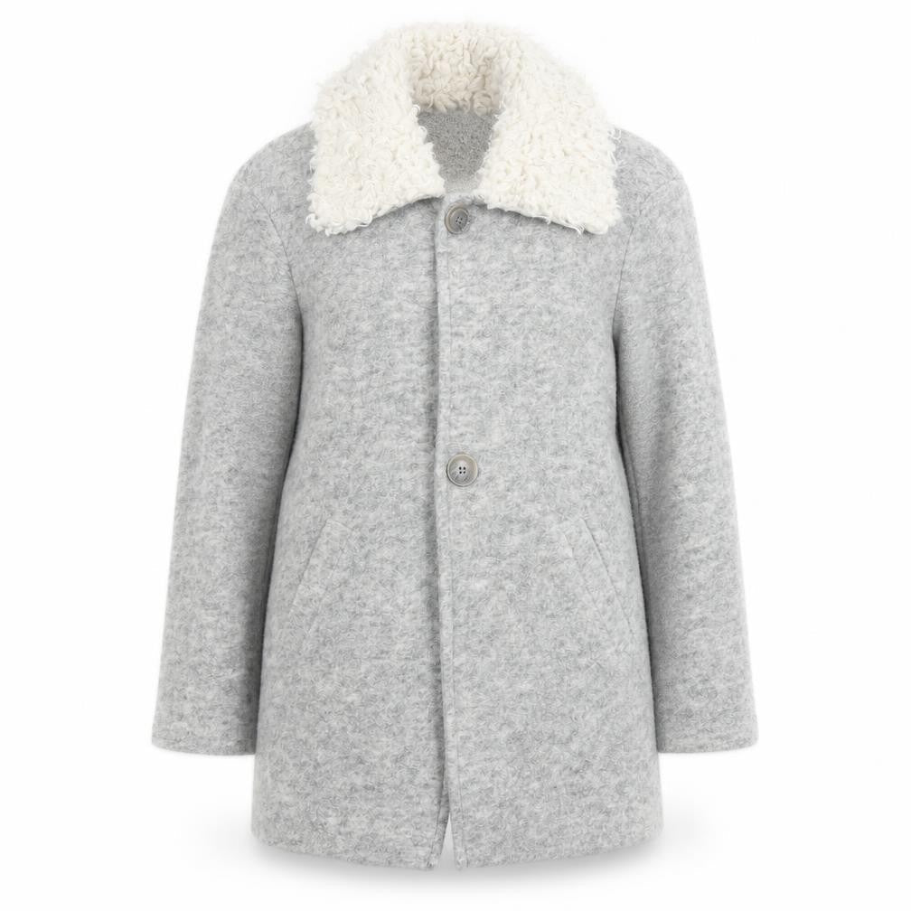 Womens UK Size S Zara Grey Overcoat