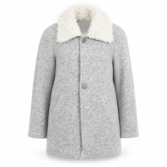 Womens UK Size S Zara Grey Overcoat