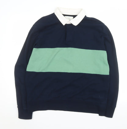 Mens UK Size L Marks and Spencer Blue Pullover Sweatshirt
