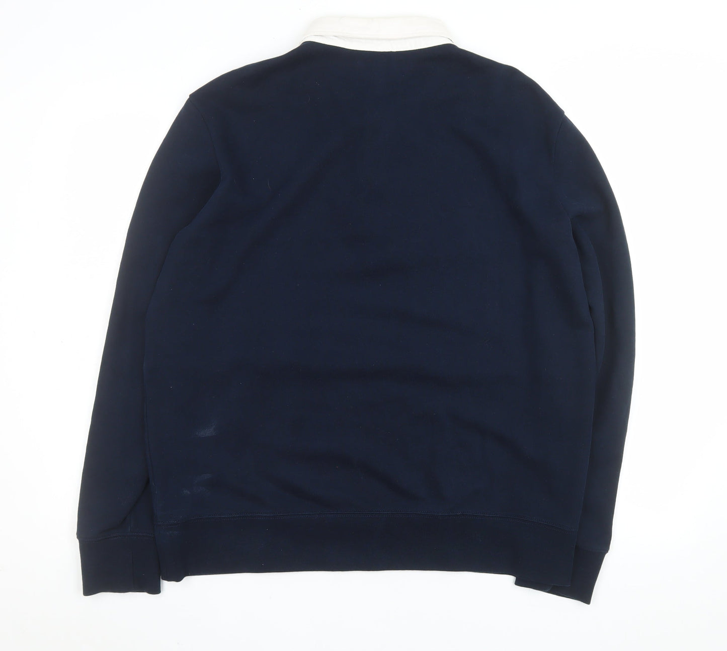 Mens UK Size L Marks and Spencer Blue Pullover Sweatshirt