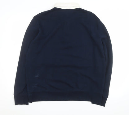 Mens UK Size L Marks and Spencer Blue Pullover Sweatshirt