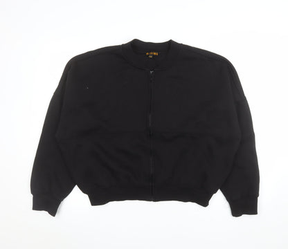Mens UK Size L Rising Black Basic Jacket