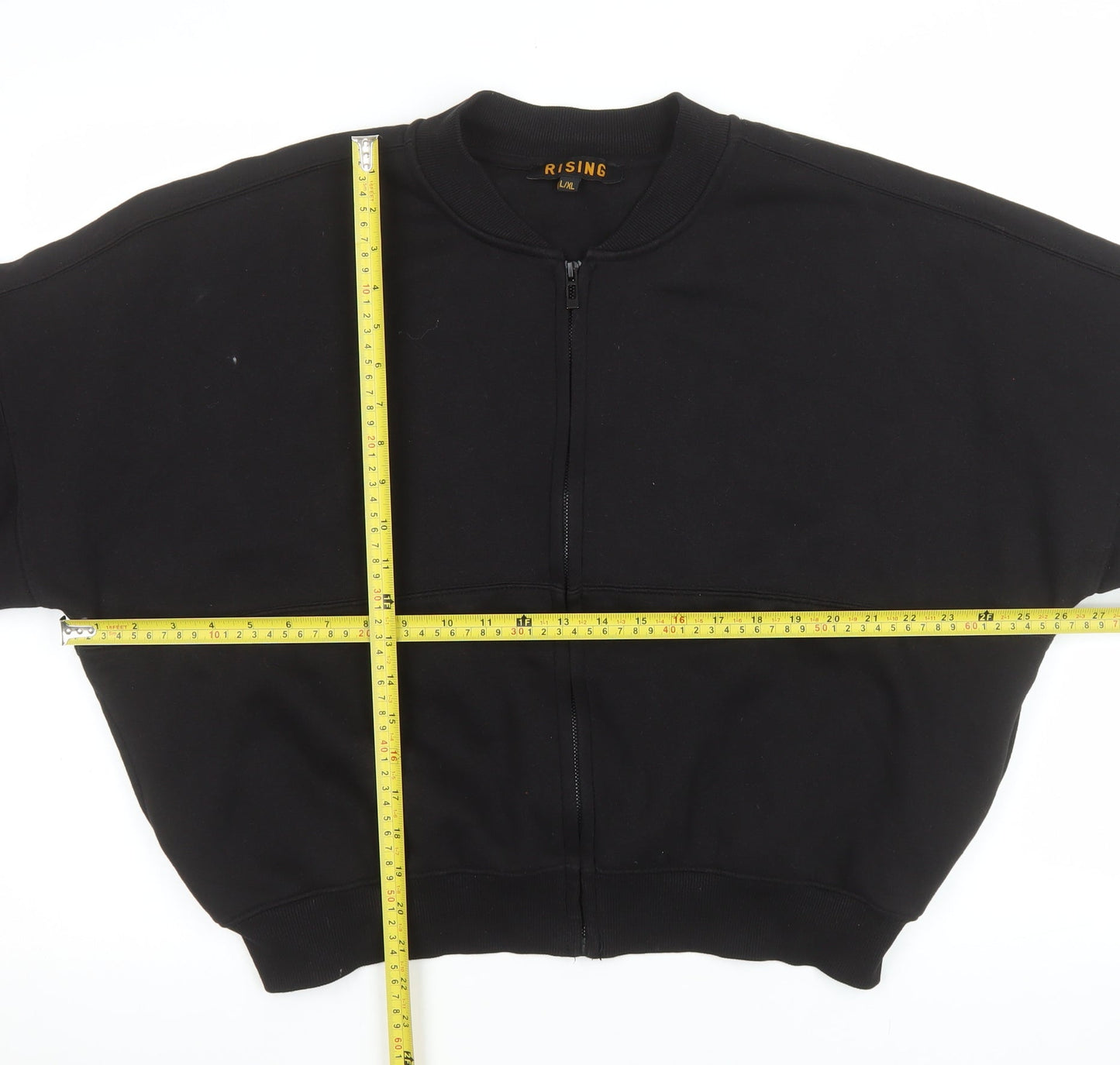 Mens UK Size L Rising Black Basic Jacket