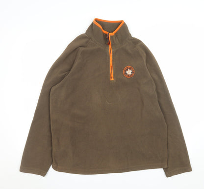 Mens UK Size M Luciano Brown Pullover Sweatshirt