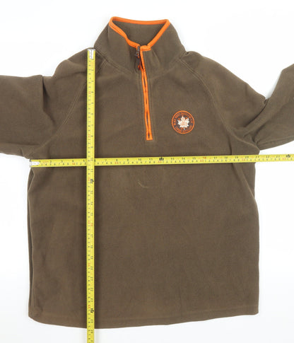 Mens UK Size M Luciano Brown Pullover Sweatshirt