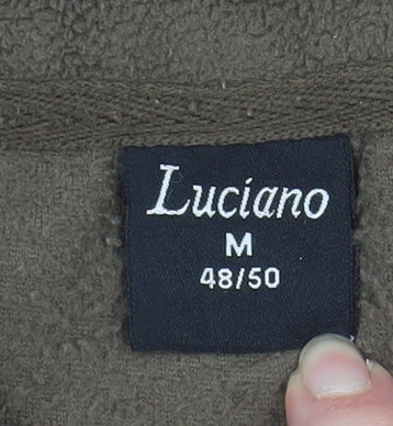 Mens UK Size M Luciano Brown Pullover Sweatshirt