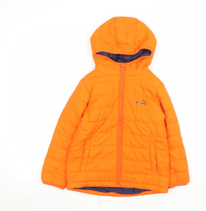 Boys UK Size 5-6 Years Peter Storm Orange Puffer Jacket