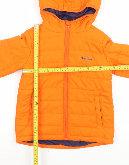 Boys UK Size 5-6 Years Peter Storm Orange Puffer Jacket