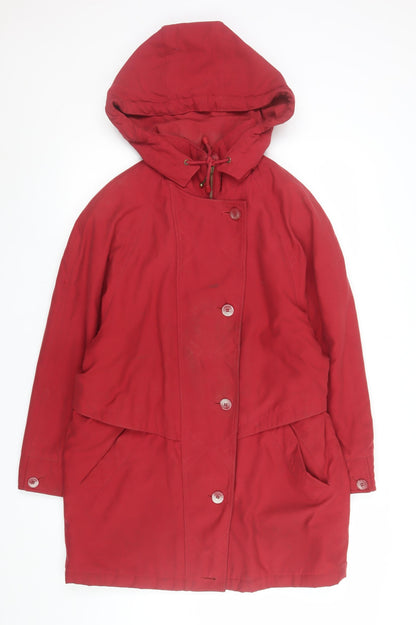 Womens UK Size S Dannimac Red Rain Coat