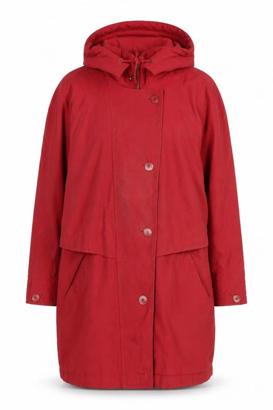 Womens UK Size S Dannimac Red Rain Coat