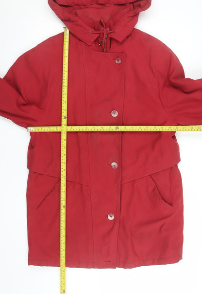 Womens UK Size S Dannimac Red Rain Coat